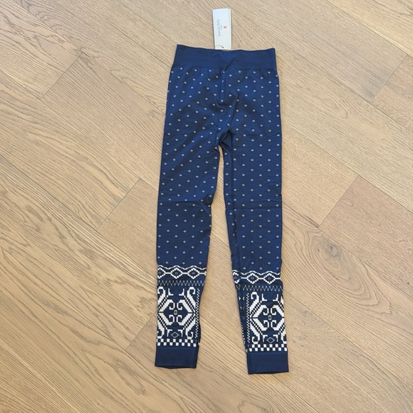 NWT Sweaty Betty Base Layers - leggings and top - Nordic Blur Fairisle print - Picture 6 of 11